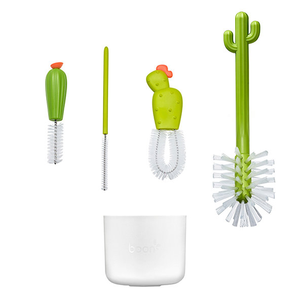 Cheap Baby Bottle Brush Cleaning Set 4PCS Cartoon Cacti Cleaning