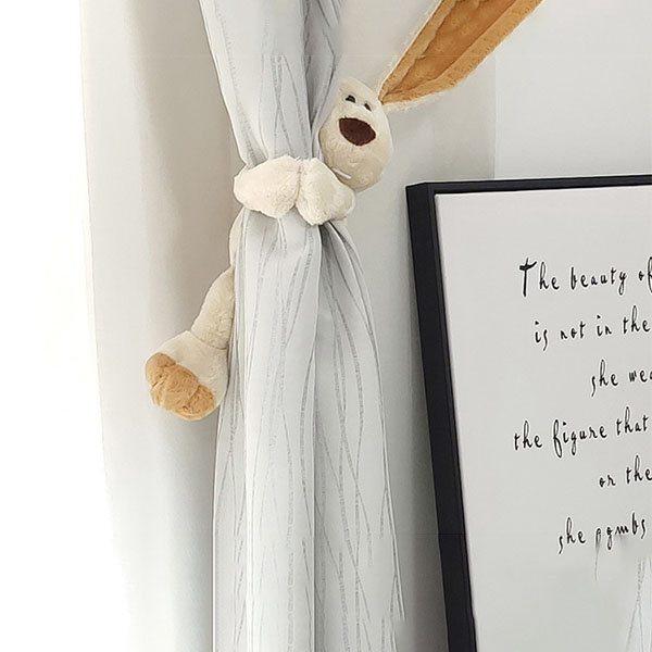 Cute Plush Rabbit Curtain Tieback