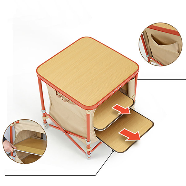 Folding Portable Camping Storage Cabinet to Organize Your Camping