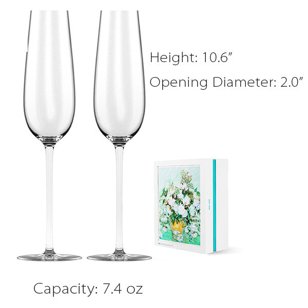 Tiffany Moderne Champagne Glass in Glass