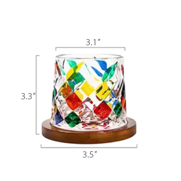 Vintage Stained Glass Cup - ApolloBox