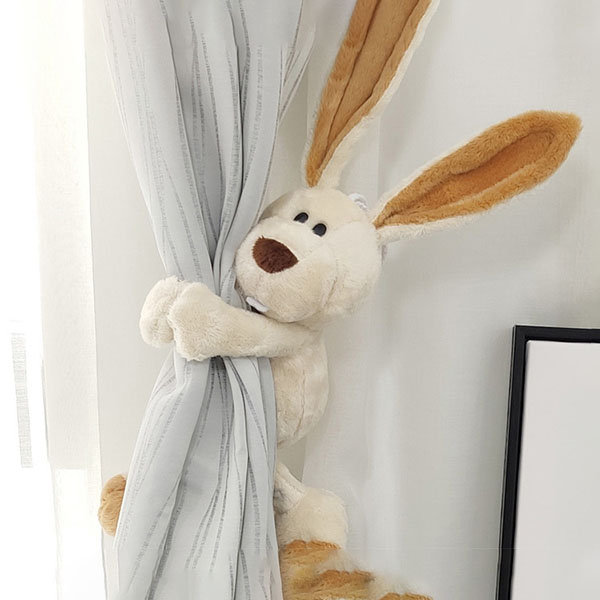 Cute Plush Rabbit Curtain Tieback