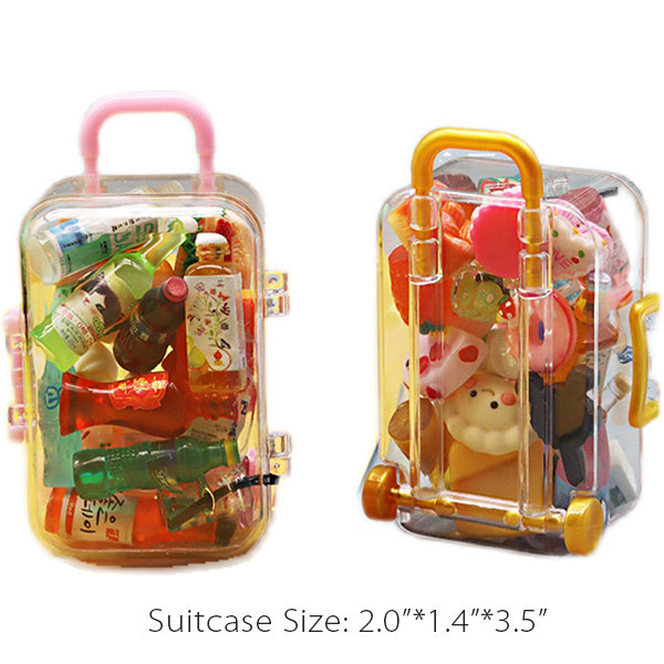 Mini Clear Plastic Suitcase | escapeauthority.com