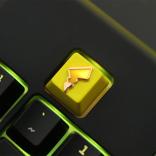 Fun Pikachu Tail Alloy Keycap - ApolloBox