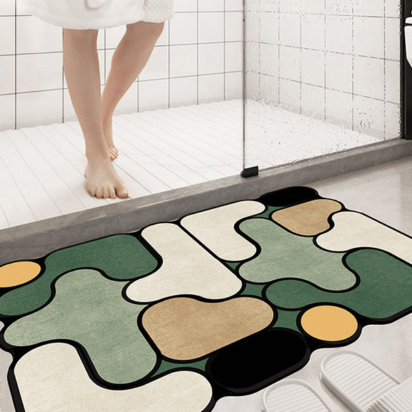 Absorbent Bath Mat - Floor Mat - 3 Styles - 2 Sizes - ApolloBox