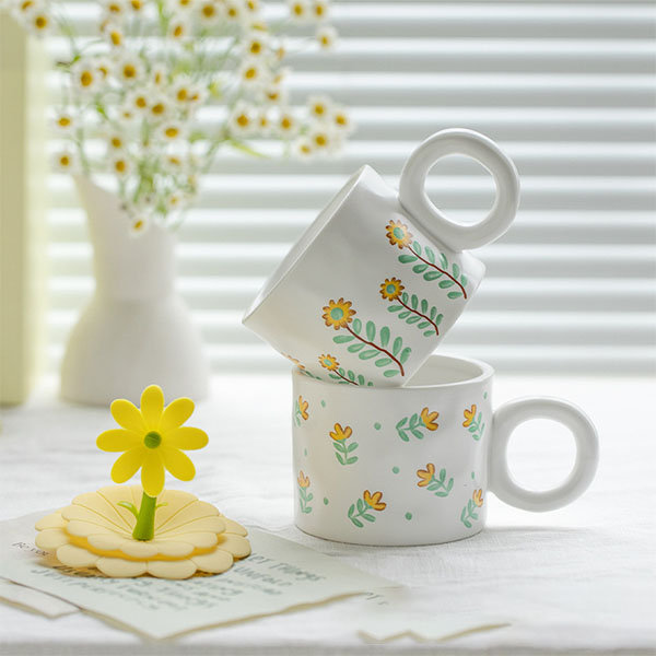 Floral Glass Mug from Apollo Box