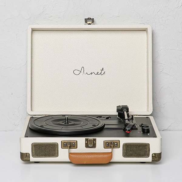 Portable Suitcase Bluetooth Record Player