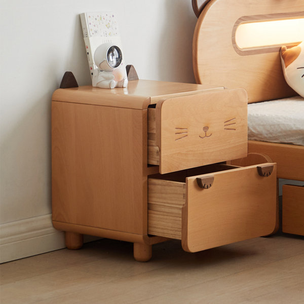 Solid Wood Kindergarten Children's Bedside Table Small Apartment