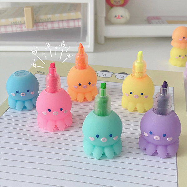 Cute Colorful Markers - Bear - Octopus - 2 Styles from Apollo Box