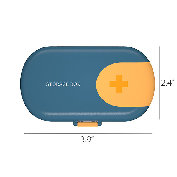 Portable Fruit Pill Box - Plastic - Rotating Design - ApolloBox