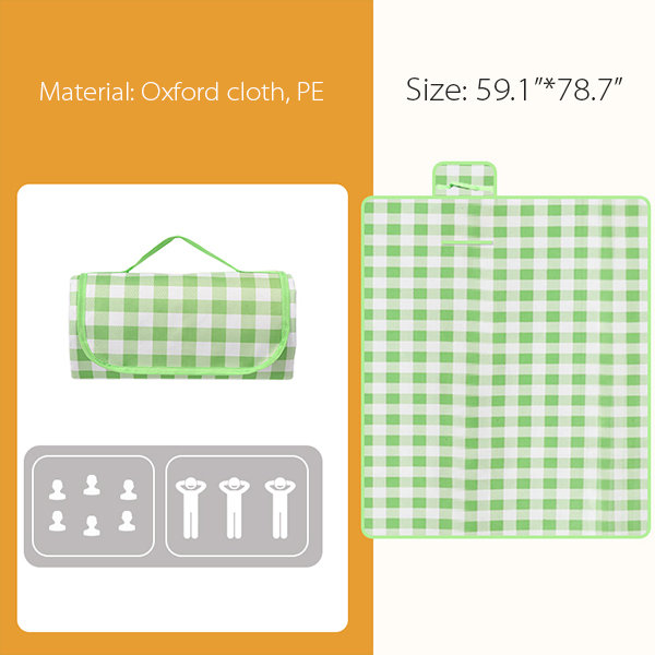 Plaid Moistureproof Picnic Mat