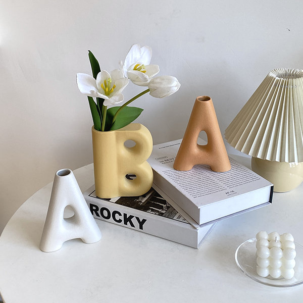 Creative Alphabet Ceramic Vase - ApolloBox