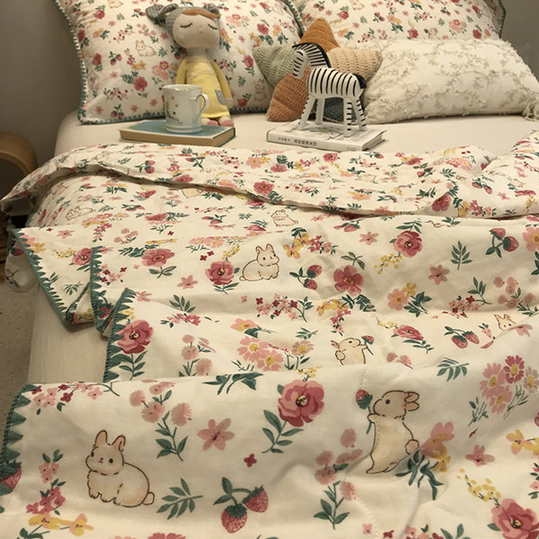 Pink Roses Bunny Blanket - ApolloBox