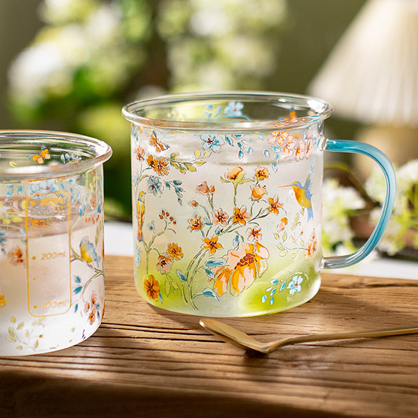 Cherry Blossom Glass Cup from Apollo Box