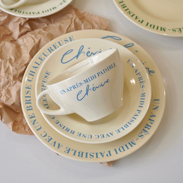 Vintage Inspired Ceramic Tableware - 2 Colors Available