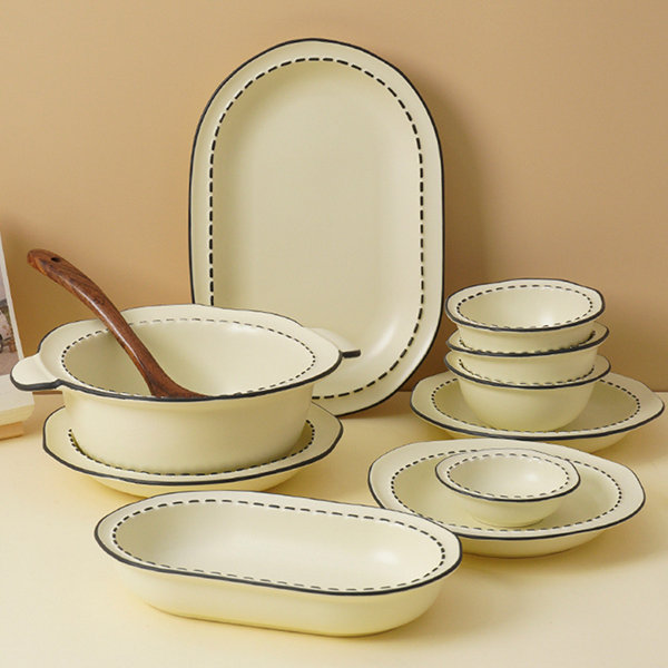 Stitched Look Tableware - Choose From 7 Styles