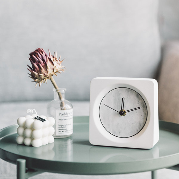 Modern Marble Clock - ApolloBox