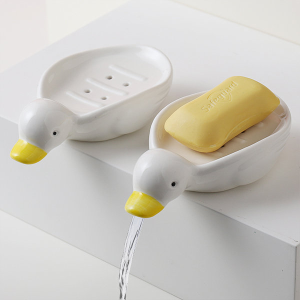 Duck Soap Dish - Drains - Keeps Soap Dry from Apollo Box