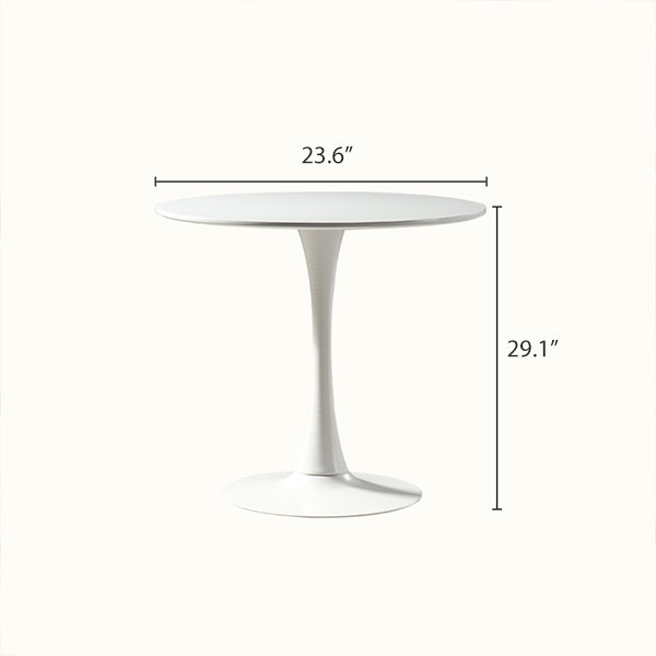 Sleek Round Table - MDF - Iron - 3 Colors