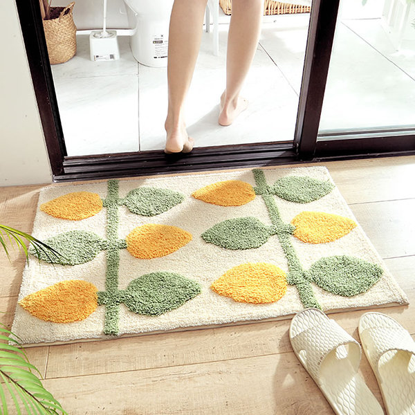 Leaf Bath Mat - Absorbent Nonslip - 3 Styles - 2 Sizes - ApolloBox