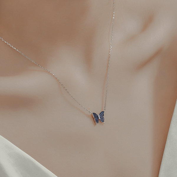 Delicate Butterfly Necklace - Alloy Necklace - 2 Colors Available