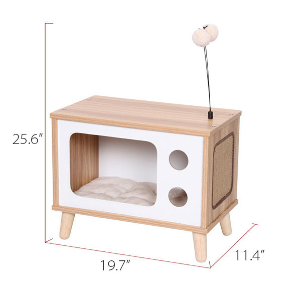 Cat House Side Table - MDF Bedside Table - Multifunctional Furniture