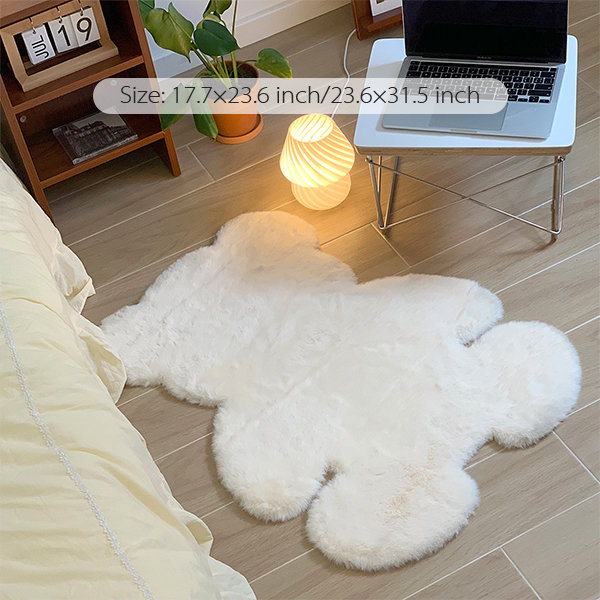 Adorable Bear Rug - Faux Rabbit Fur - 2 Sizes Available - ApolloBox