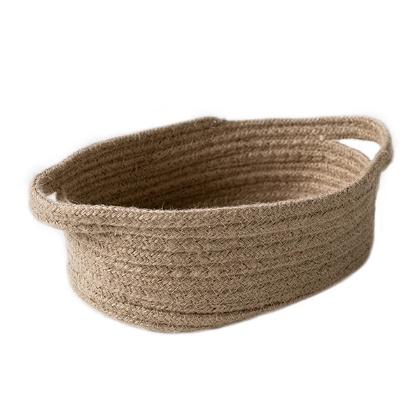 Handwoven Flax Storage Basket - 3 Styles Available - ApolloBox