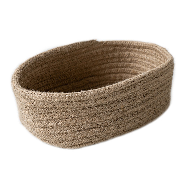 Handwoven Flax Storage Basket - 3 Styles Available - ApolloBox