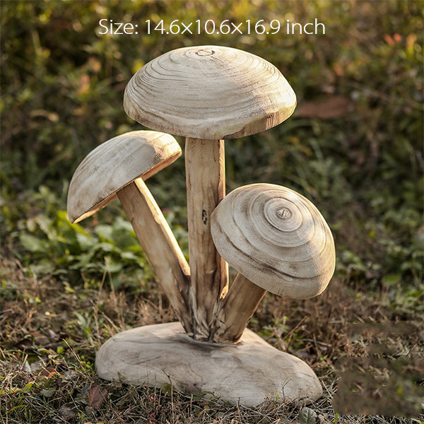 Wooden Mushroom Decor from Apollo Box