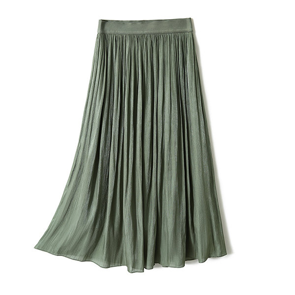 Solid Pleated Skirt - Polyester Skirt - 4 Colors - 4 Sizes - ApolloBox