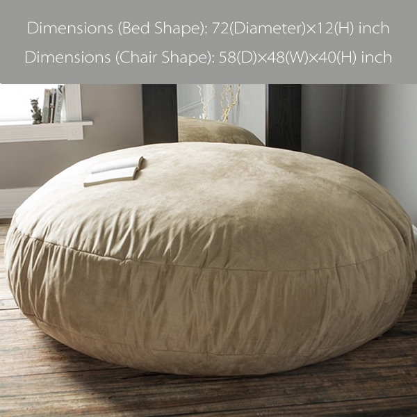 Bean Bag Chair - Microsuede Bean Sofa - 7 Colors Available from Apollo Box