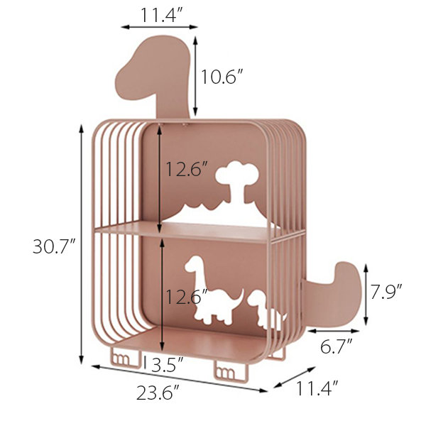 Cartoon Cloud Storage Shelf - White - Pink - 4 Colors - ApolloBox