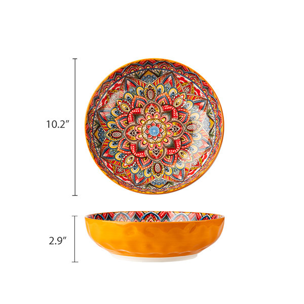 Boho Ceramic Soup Bowl - 4 Styles Available - ApolloBox