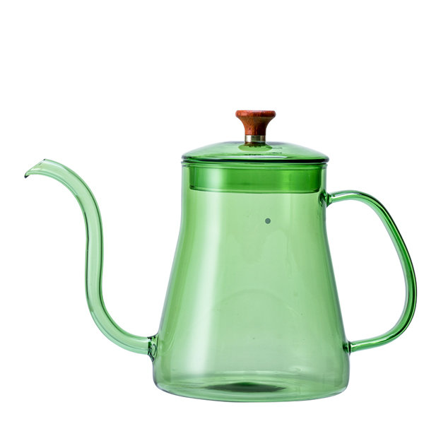 Pour Over Coffee Kettle - Glass Tea Pot - 5 Colors Available - ApolloBox
