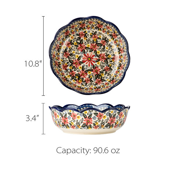 Exotic Floral Bowl - 4 Styles Available - 2 Sizes Available