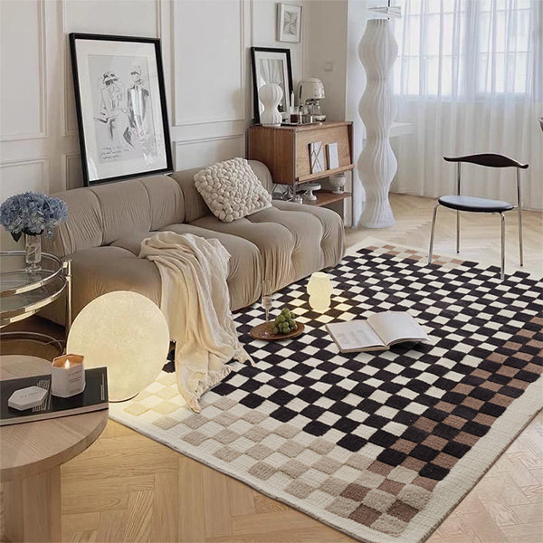 2020 Geometric Europe Classic Mat Living Room Rug Crystal Velvet