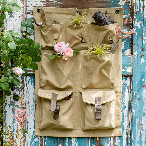 Outdoor Hanging Canvas Storage - Great For Gardening Tools - 2 Styles -  ApolloBox