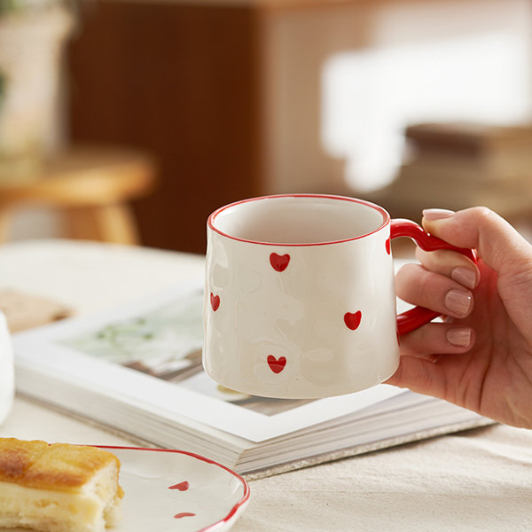 Lovely Heart Ceramic Teaware - 4 Styles Available - ApolloBox