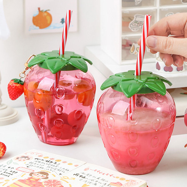 Cute Glass Tumbler With Straw from Apollo Box