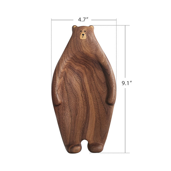Adorable Bear Serving Board - Wooden - Hand-polished Smooth Surface