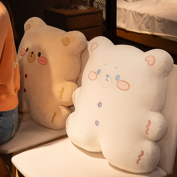Ins Cute Cushion Kawaii Throw Pillows Bear Cat Plush Toy Office