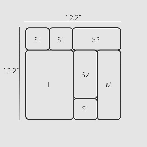 Minimalist Drawer Storage Box Set - 6 Styles Available - ApolloBox