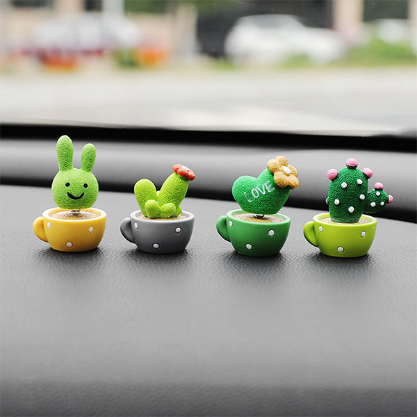 Cactus Car Ornament - Creative Mini Design - 2 Styles image