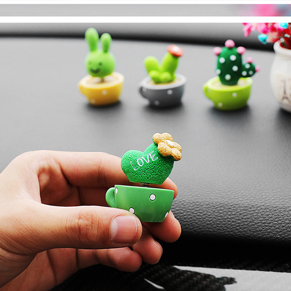 Cactus Car Ornament - Creative Mini Design - 2 Styles image