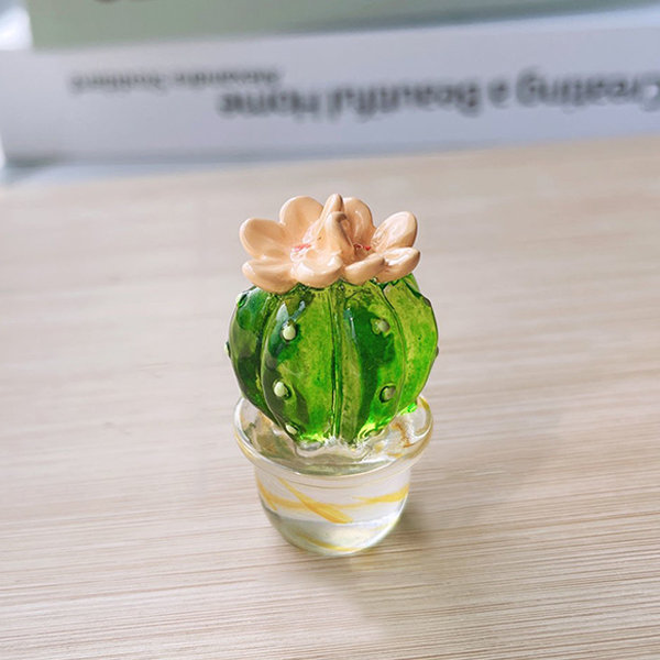 Mini Glass Cactus Ornament Set - Car Decoration - 3 Styles Available from  Apollo Box