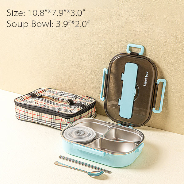 12 hour Vacuum Insulated Lunch Box Stainless Steel Bento Box Japanese Style  School Kids Camping Portable Food Container Thermos