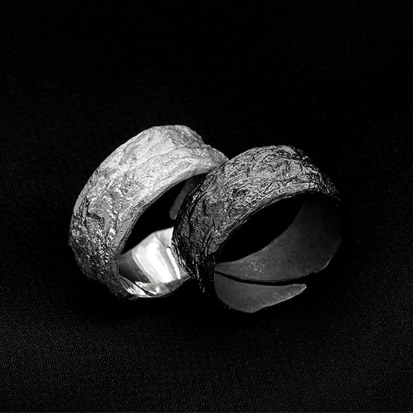 Stylish Silver Ring - Adjustable - For Men