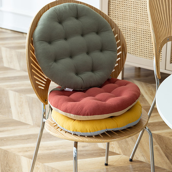 Modern Round Cushion - Soft Cotton - 3 Colors Available - ApolloBox
