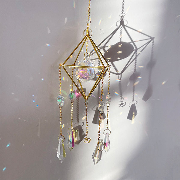 Gold Crystal Pendant - Home Decor - 5 Style Available - ApolloBox